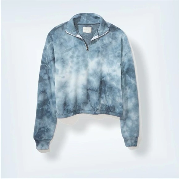 ✨ SOLD ✨ AE | Fleece Cinched Quarter-Zip Sweatshirt - Picture 1 of 3